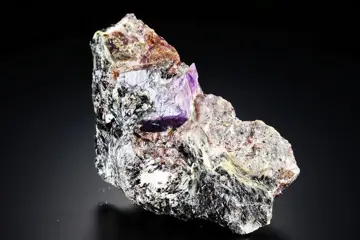 CORUND var SAPPHIRE groot kristal met ROBIJN gebied en