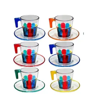 VETROMANIA - Vetreria Zecchin - Koffiekopjes (6) - Glas