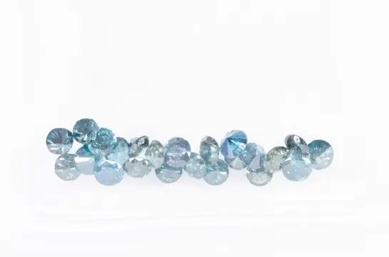 24 pcs Diamanten - 5.07 ct - Fancy Deep Blue to Bluish