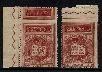 Italië 1921 - Kingdom – Dante Alighieri, variety, 15 cents MNH - 116/nc