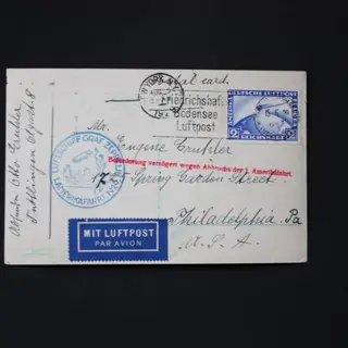 Duitse Rijk - 1e Amerikafahrt Graf Zeppelin 1929