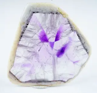 TRAPICHE AMETHIST schijf - zeer zeldzame amethist exemplaar