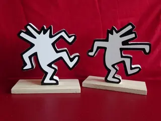 Vilac - Bookends Keith Haring Dancing Dogs Bookends Limited