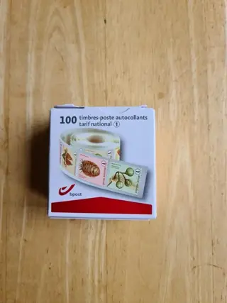 België 2021/2021 - Rolletje van 100 postzegels boomvruchten met grote tanding. - 10 X R158/R170 of te wel 1 doosje van 100 rolzegels boomvruchten postfris