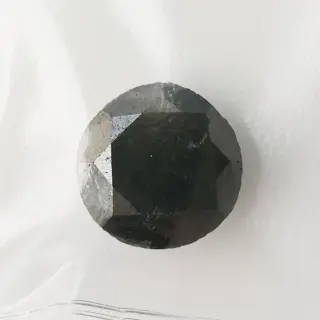 1 pcs Diamant - 19.60 ct - Rond - fancy zwart - Niet van