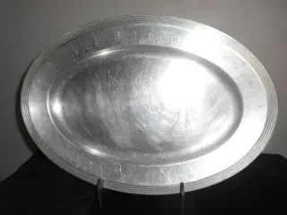 Christofle - Ovaal dienblad in zilver metaal gesigneerd