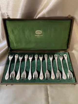 Christofle - Vorken, taart vorken (12) - Louis XVI -