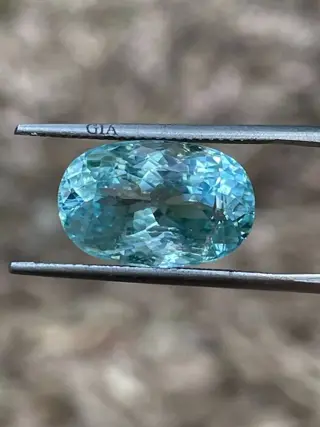 1 pcs Blauw, Groen paraiba Toermalijn - 8.67 ct
