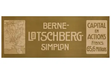 Anonimo - "Bern Lotschberg Simplon" - Jaren 1910