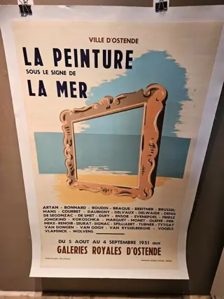 Anonymous - La peinture - La mer (Oostende) - 1951