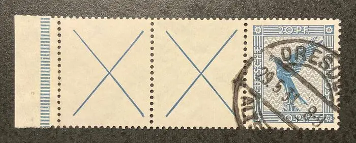 Duitse Rijk 1930 - Airmail se-tenant - Michel RL 15.1