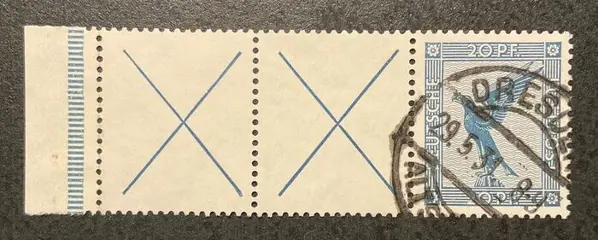 Duitse Rijk 1930 - Airmail se-tenant - Michel RL 15.1