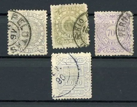 Brazilië 1884/1888 - Series. Quote: €270 - Yvert n°64/67