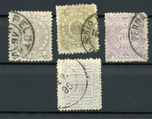 Brazilië 1884/1888 - Series. Quote: €270 - Yvert n°64/67