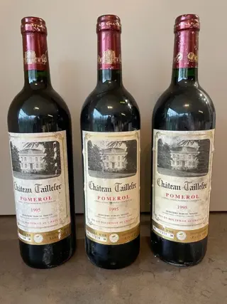 1995 Chateau Taillefer - Pomerol - 3 Flessen (0.75 liter)