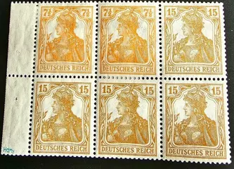 Duitse Rijk 1916 - Better booklet sheet “Germania”, expertised - Michel HBL. 12 aa A 0.