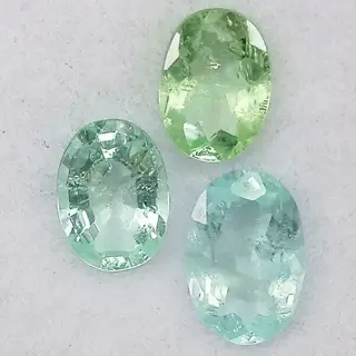 3 pcsParaiba toermalijn - 1.57 ct