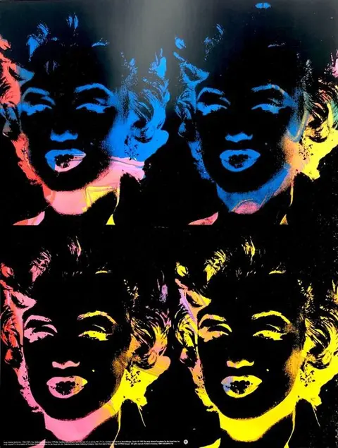 Andy Warhol, (after) - Four Multicoloured Marilyns - Te