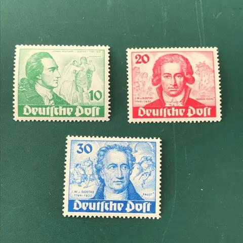 Berlijn 1949 - Wolfgang Van Goethe - Michel 61/63