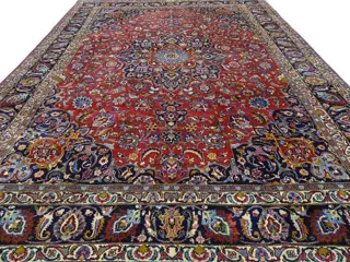 Gesigneerde Meshed - Cleaned carpet - 403 cm - 298 cm