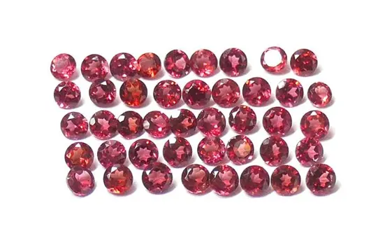 43 pcsRode granaat - geen minimumprijs - 15.18 ct