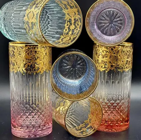 Antica cristalleria italiana - grote en luxe gekleurde