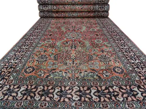 Zijden Kaschmir - Gereinigde loper - 283 cm - 77 cm