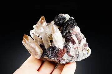 Hematoïde QUARTZ met HEMATITE var SPECULARIET - fantastisch