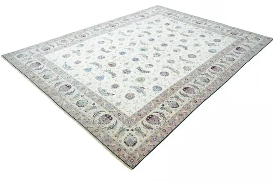 Tabriz 60 Raj - Zeer fijn Perzisch tapijt met veel zijde -