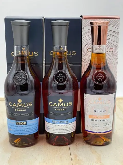 Camus - VS, VSOP &amp; Borderies Single Estate - 70cl - 3
