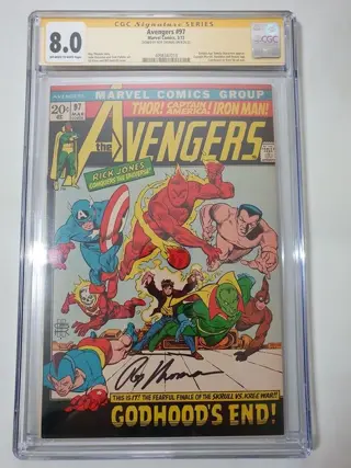 The Avengers #97 - CGC 8.0 Signed by Roy Thomas Golden Age Timely unico en el censo - Eerste druk