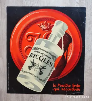 Severo Pozzati dit Sépo - Alcool de menthe de Ricqles : La