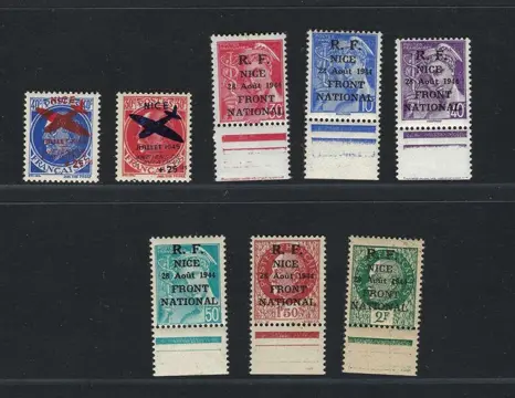 Frankrijk - NEUF** Lot timbres libération Nice Type A et C