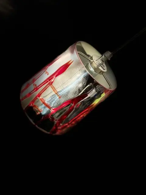 Flaver - Hanglamp - Maya Sospensione Specchio filo Rosso