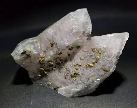 Chalcopyrite - Fantoom calciet - 13×10×8 cm - 740 g
