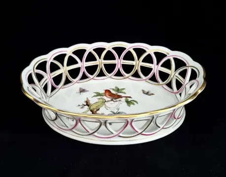 Herend - Rothschild exclusieve baanbrekende schelpmand -