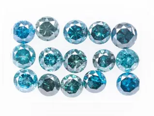 15 pcs Diamanten - 4.75 ct - Fancy Deep Blue to Bluish