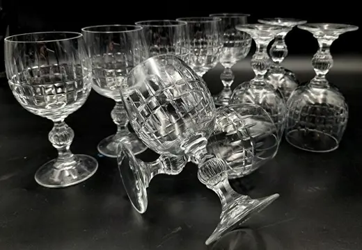 Moretti (Attr.) - Wijnglazen (10) - Kristal