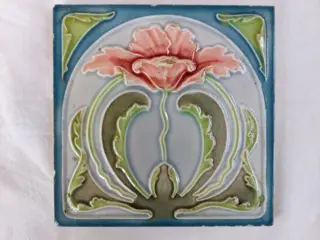 M.O.&amp;.P.F. - Art Nouveau tegel (14,6 x 14,6 cm) met