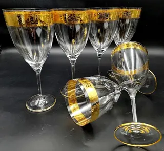 Cre Art Srl - Wijnglazen (6) - Kristal