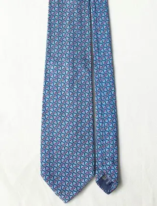 Kleding - Elegant Ettore Bugatti blue tie with light blue
