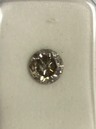 1 pcs Diamant - 0.72 ct - Rond - No reserve price