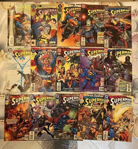 Superman - superman action comics x 45 comics sequential numbers(758 - 810) + 3 annual and 1 special - Geniet - Eerste druk - (1992)