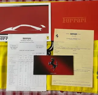 Brochures/catalogi - Bon ce commande POZZI FERRARI +TARIF+
