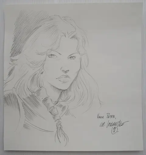 Roodhaar - opdrachttekening Christian Verhaeghe - (1998)