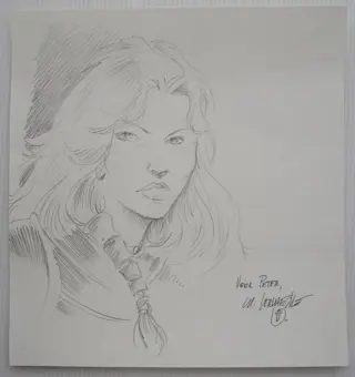 Roodhaar - opdrachttekening Christian Verhaeghe - (1998)