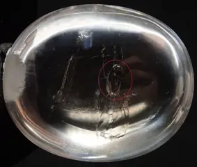 Zeldzame Enhydro-kwarts - Bewegende waterbel Kristal 90,5