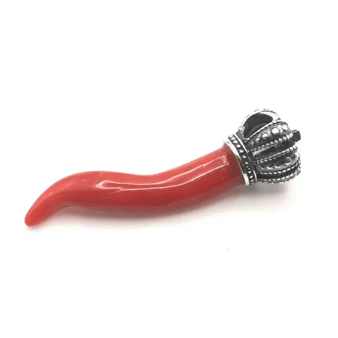 Rood koraal toeter - 4.3×1.2×4.3 mm - 4.5 g - (1)
