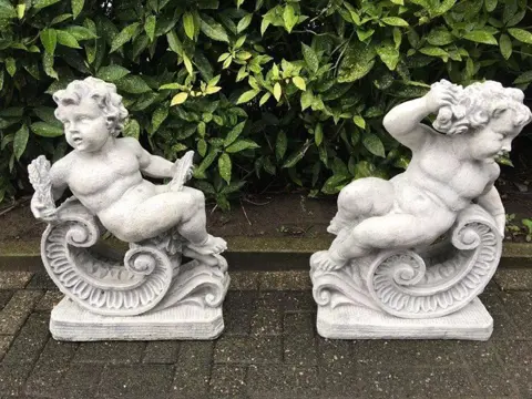 Tuinbeeld , jaargetijde , engel