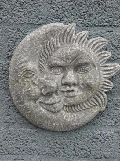 Zon en de maan,muurdecoratie
